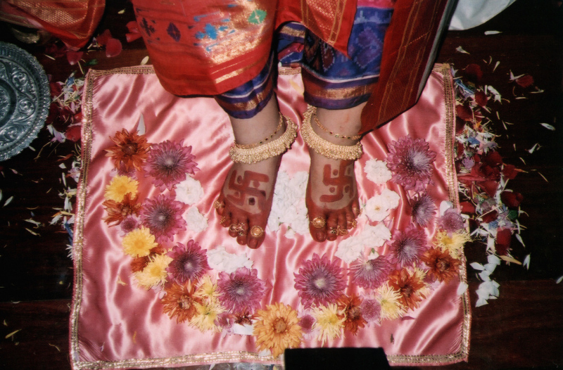 1989-0629-Shri-Mahakali-Puja-Living-Room-Ashram-Salvador-Bahia-Brazil-
