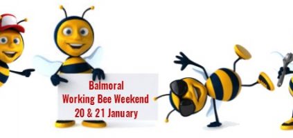 Balmoral Working Bee Weekend – 20/21 January, 2018.