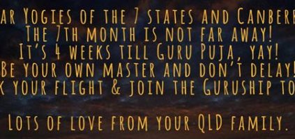 Queensland 21st National Guru Puja Invitation