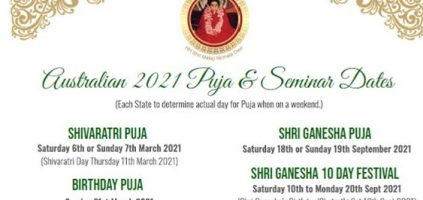 Australian 2021 Puja Dates & International Calendars