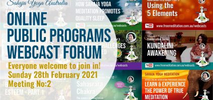 Online Public Program Webcast Forum:  Meeting No 2, Sunday 28 Feb 2021