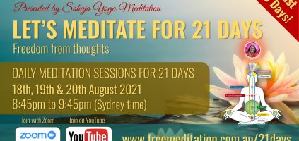 “Let’s Meditate for 21 Days” LAST 3 DAYS!!!