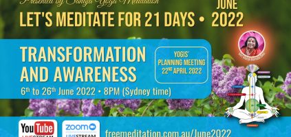 Participate in June 2022 ’21 Day Meditation Course’