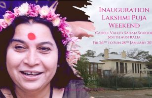 Inauguration Lakshmi Puja weekend – Cadell Valley Sahaja School, SA – January 2024