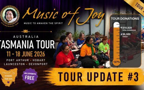 Thank You for your generous support of the MOJ Tasmania Tour 2026 – Update #3