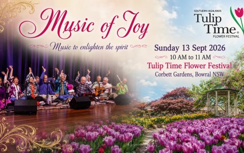 Music of Joy at ‘Tulip Time’ Bowral NSW 13 Sept 2026